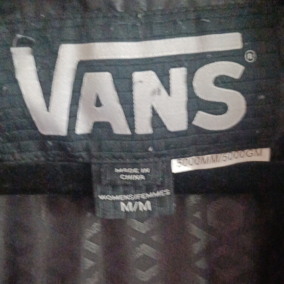 Vans Utility Vibrant Plaid Blue And Red Hooded Rain Jacket Size M Unisex - Picture 3 of 5